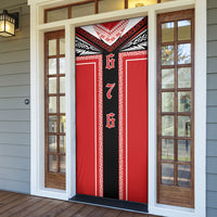 Tonga Door Cover Tribal Pacific Ngatu Motif