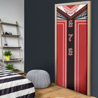 Tonga Door Cover Tribal Pacific Ngatu Motif