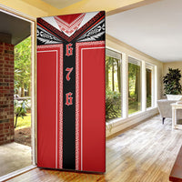 Tonga Door Cover Tribal Pacific Ngatu Motif