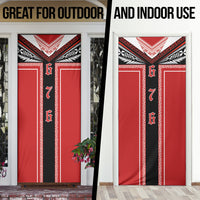 Tonga Door Cover Tribal Pacific Ngatu Motif