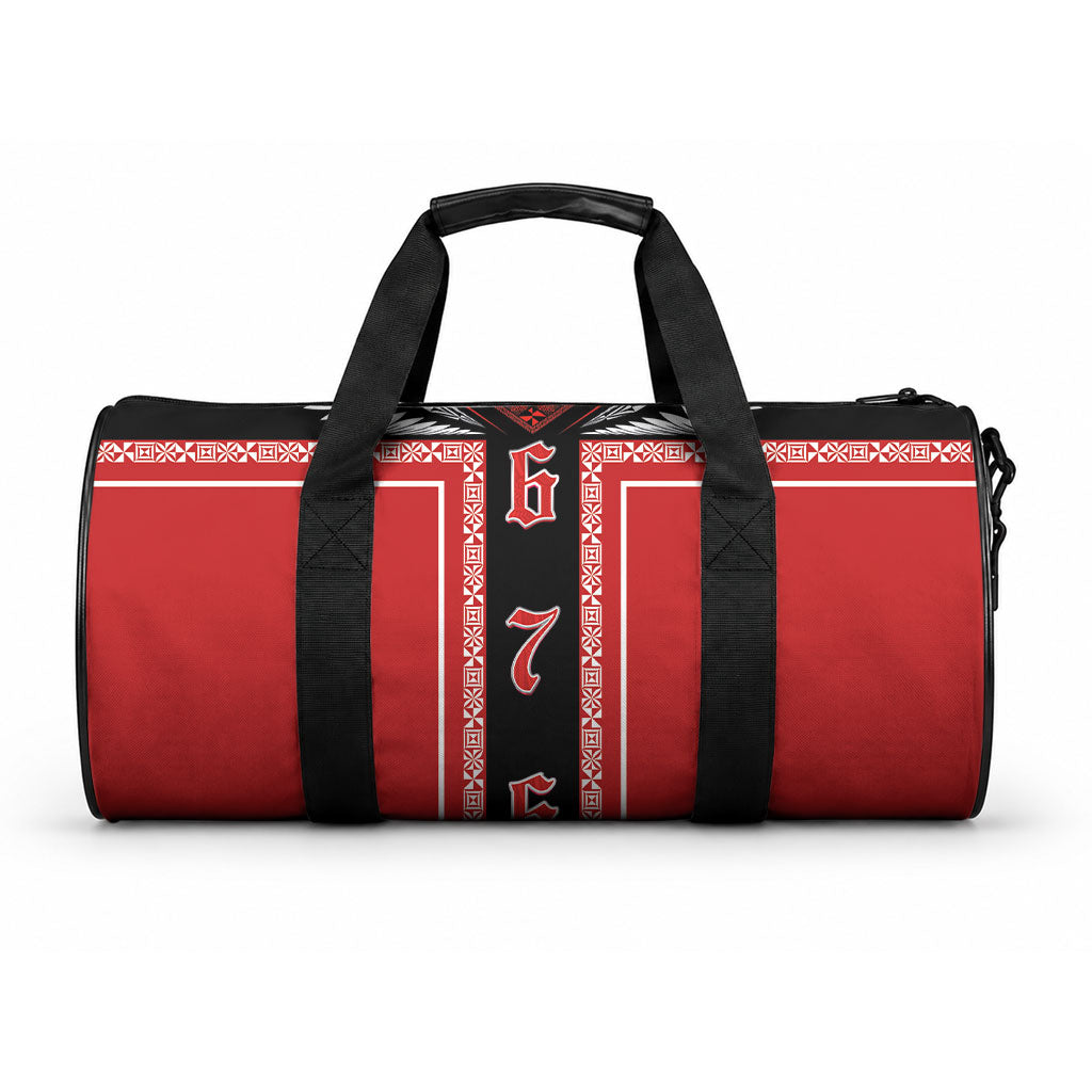 Tonga Duffle Bag Tribal Pacific Ngatu Motif