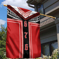 Tonga Garden Flag Tribal Pacific Ngatu Motif
