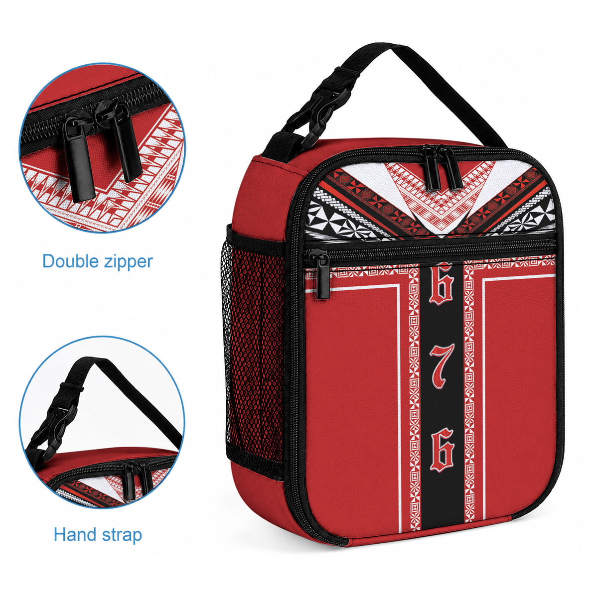 Tonga Lunch Bag Tribal Pacific Ngatu Motif