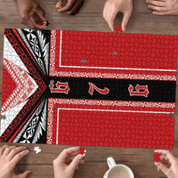 Tonga Puzzle Tribal Pacific Ngatu Motif