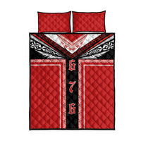 Tonga Quilt Bed Set Tribal Pacific Ngatu Motif