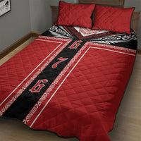 Tonga Quilt Bed Set Tribal Pacific Ngatu Motif