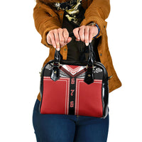 Tonga Shoulder Handbag Tribal Pacific Ngatu Motif