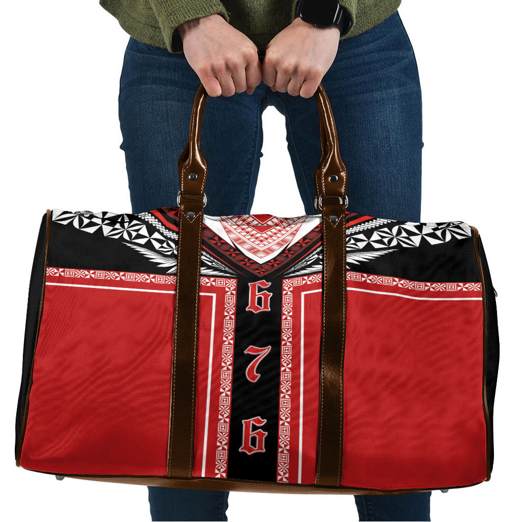 Tonga Travel Bag Tribal Pacific Ngatu Motif
