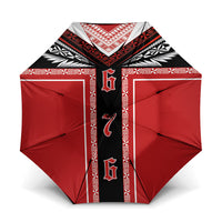 Tonga Umbrella Tribal Pacific Ngatu Motif