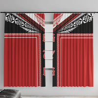 Tonga Window Curtain Tribal Pacific Ngatu Motif