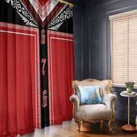 Tonga Window Curtain Tribal Pacific Ngatu Motif