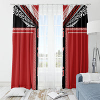 Tonga Window Curtain Tribal Pacific Ngatu Motif