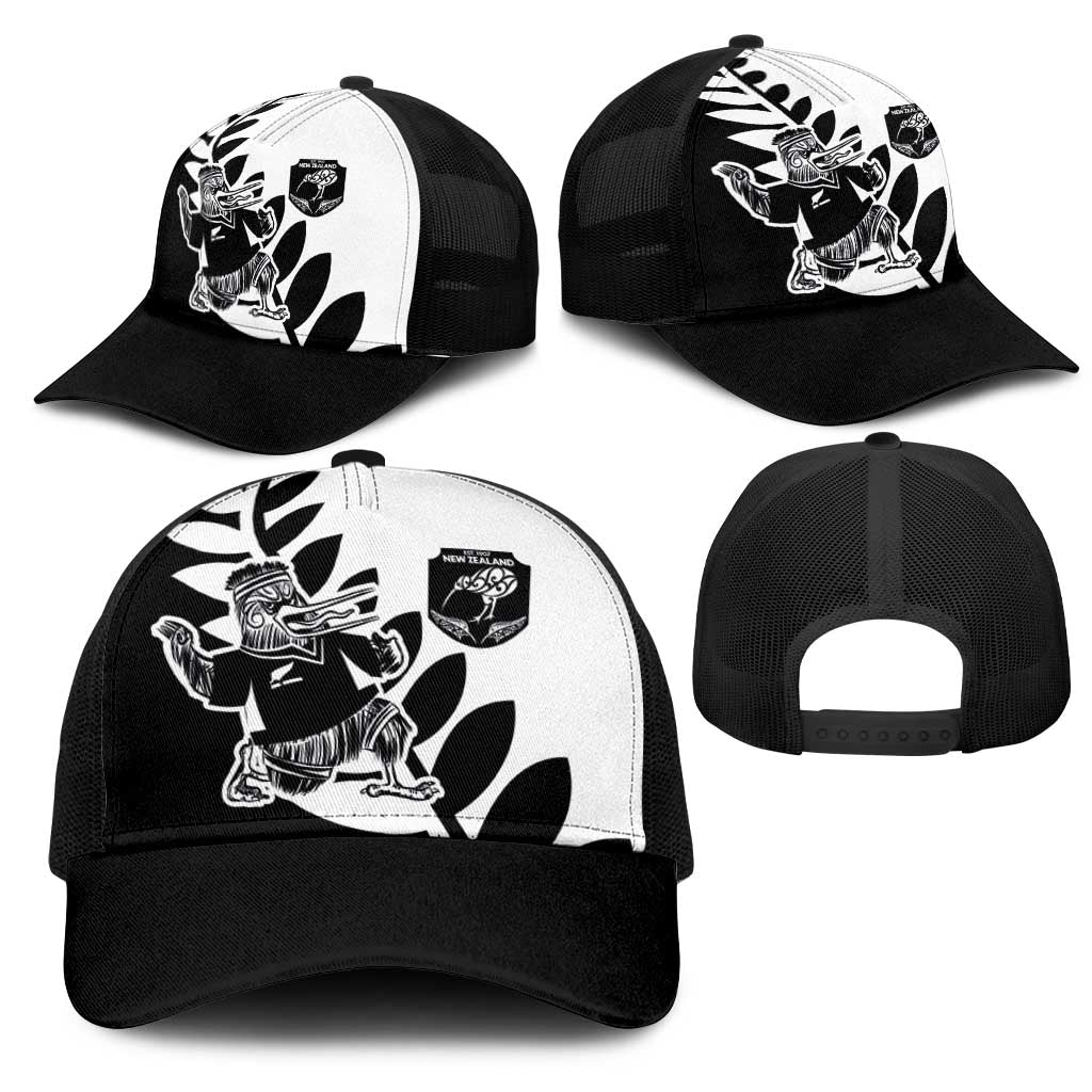 Aotearoa Rugby League Mesh Trucker Cap Kiwi Haka and Fern - Sporty Style LT03 - Polynesian Pride
