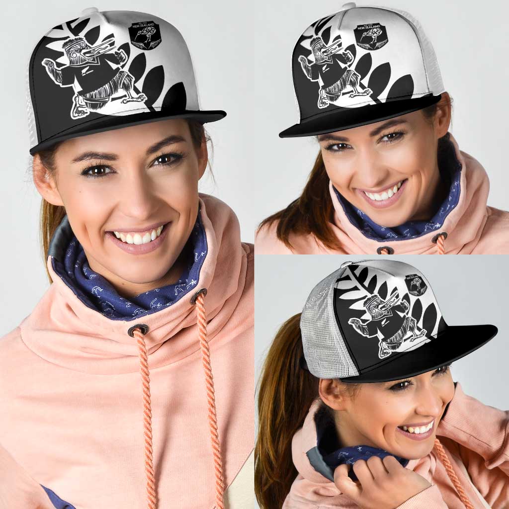 Aotearoa Rugby League Mesh Trucker Cap Kiwi Haka and Fern - Sporty Style LT03 - Polynesian Pride