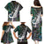 New Zealand Family Matching Puletasi Dress and Hawaiian Shirt Aotearoa Symbols With Silver Fern LT03 - Polynesian Pride