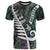 New Zealand T Shirt Aotearoa Symbols With Silver Fern LT03 Black - Polynesian Pride