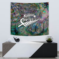 New Zealand Tapestry Aotearoa Symbols With Silver Fern LT03 - Polynesian Pride