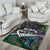 Personalized New Zealand Area Rug Aotearoa Symbols With Silver Fern LT03 - Polynesian Pride