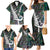 Personalized New Zealand Family Matching Mermaid Dress and Hawaiian Shirt Aotearoa Symbols With Silver Fern LT03 - Polynesian Pride