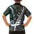 Personalized New Zealand Family Matching Puletasi Dress and Hawaiian Shirt Aotearoa Symbols With Silver Fern LT03 - Polynesian Pride