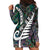 Personalized New Zealand Hoodie Dress Aotearoa Symbols With Silver Fern LT03 - Polynesian Pride