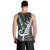 Personalized New Zealand Men Tank Top Aotearoa Symbols With Silver Fern LT03 - Polynesian Pride