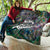 Personalized New Zealand Quilt Aotearoa Symbols With Silver Fern LT03 - Polynesian Pride