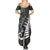 Personalized New Zealand Summer Maxi Dress Aotearoa Symbols With Silver Fern LT03 - Polynesian Pride