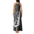 Personalized New Zealand Tank Maxi Dress Aotearoa Symbols With Silver Fern LT03 - Polynesian Pride