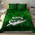New Zealand Bedding Set Silver Fern and Maori Symbols Papua Shell Green Style LT03 - Polynesian Pride