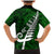 New Zealand Family Matching Mermaid Dress and Hawaiian Shirt Silver Fern and Maori Symbols Papua Shell Green Style LT03 - Polynesian Pride