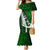 New Zealand Family Matching Mermaid Dress and Hawaiian Shirt Silver Fern and Maori Symbols Papua Shell Green Style LT03 Mom's Dress Green - Polynesian Pride