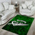 Personalized New Zealand Area Rug Silver Fern and Maori Symbols Papua Shell Green Style LT03 - Polynesian Pride