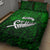 Personalized New Zealand Quilt Bed Set Silver Fern and Maori Symbols Papua Shell Green Style LT03 - Polynesian Pride