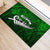 Personalized New Zealand Rubber Doormat Silver Fern and Maori Symbols Papua Shell Green Style LT03 - Polynesian Pride