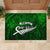 Personalized New Zealand Rubber Doormat Silver Fern and Maori Symbols Papua Shell Green Style LT03 - Polynesian Pride