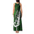 Personalized New Zealand Tank Maxi Dress Silver Fern and Maori Symbols Papua Shell Green Style LT03 - Polynesian Pride