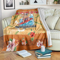 Hawaii Mele Kalikimaka Blanket Funny Santa Claus Surfing on Tropical Plants LT03 Multicolor - Polynesian Pride