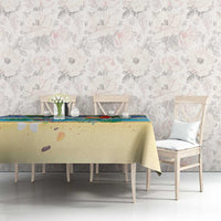 Polynesian Merry Christmas Tablecloth Funny Santa Beach Tropical Plant and Turtle LT03 - Polynesian Pride
