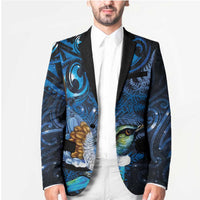Aotearoa Matariki Blazer Maori Tribal with Silver Fern and Tui Bird Galaxy Style LT03 - Polynesian Pride