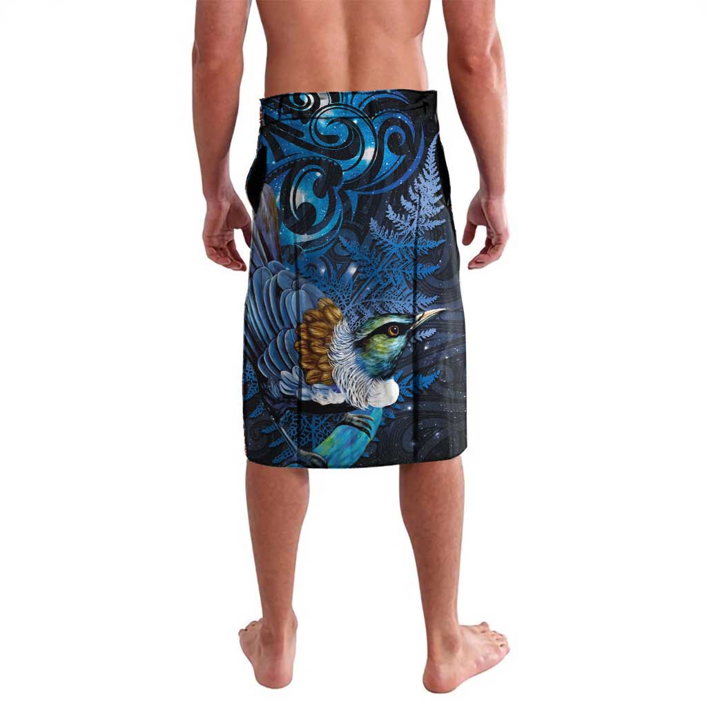 Aotearoa Matariki Lavalava Maori Tribal with Silver Fern and Tui Bird Galaxy Style LT03 - Polynesian Pride