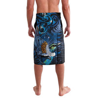 Aotearoa Matariki Lavalava Maori Tribal with Silver Fern and Tui Bird Galaxy Style LT03 - Polynesian Pride