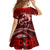 Polynesian Shark Valentine Day Family Matching Long Sleeve Bodycon Dress and Hawaiian Shirt Hibiscus and Tribal Tattoo Red Style LT03 - Polynesian Pride