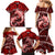 Polynesian Shark Valentine Day Family Matching Mermaid Dress and Hawaiian Shirt Hibiscus and Tribal Tattoo Red Style LT03 - Polynesian Pride