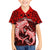 Polynesian Shark Valentine Day Family Matching Short Sleeve Bodycon Dress and Hawaiian Shirt Hibiscus and Tribal Tattoo Red Style LT03 Son's Shirt Red - Polynesian Pride