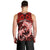 Polynesian Shark Valentine Day Men Tank Top Hibiscus and Tribal Tattoo Red Style LT03 - Polynesian Pride