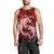 Polynesian Shark Valentine Day Men Tank Top Hibiscus and Tribal Tattoo Red Style LT03 - Polynesian Pride