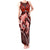 Polynesian Shark Valentine Day Tank Maxi Dress Hibiscus and Tribal Tattoo Red Style LT03 Women Red - Polynesian Pride