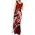 Polynesian Shark Valentine Day Tank Maxi Dress Hibiscus and Tribal Tattoo Red Style LT03 - Polynesian Pride