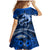 Polynesian Shark Valentine Day Family Matching Mermaid Dress and Hawaiian Shirt Hibiscus and Tribal Tattoo Blue Style LT03 - Polynesian Pride